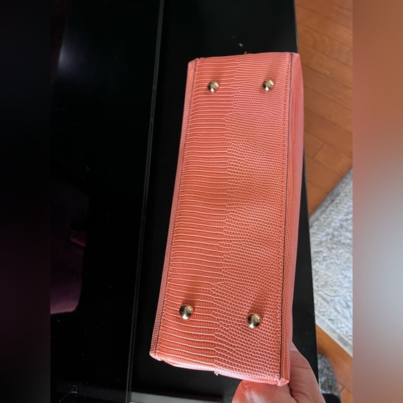 Jen & Co vegan leather peach purse nwot condition flawless - Picture 8 of 12